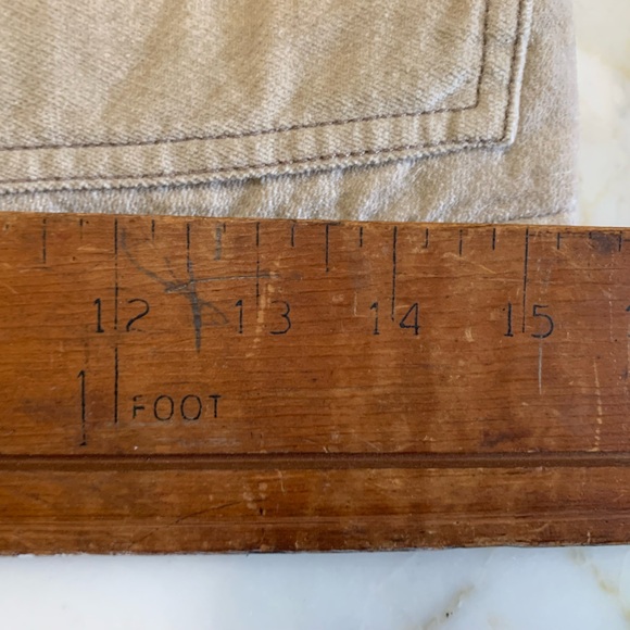 Trucker Jacket Medium Tan Cropped Faux Fur Cotton Outer Retro Penny Lane - Picture 10 of 11